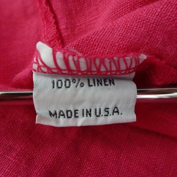 Bryn Walker Linen Dress Women's Size XS Pink Bell Sleeve Lightweight - Picture 9 of 10